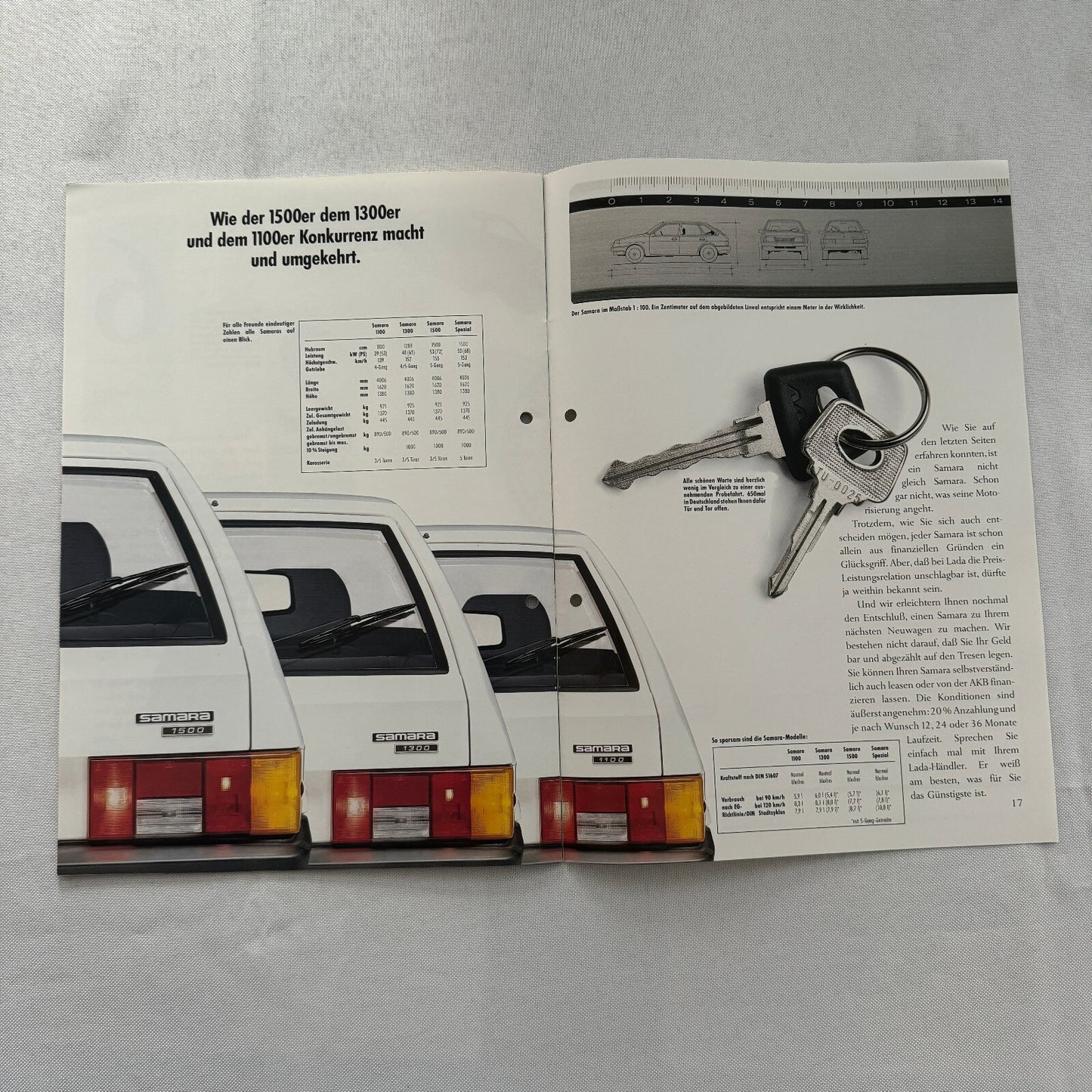 Lada Samara Car Sales Brochure Catalog Prospekt GERMAN Text