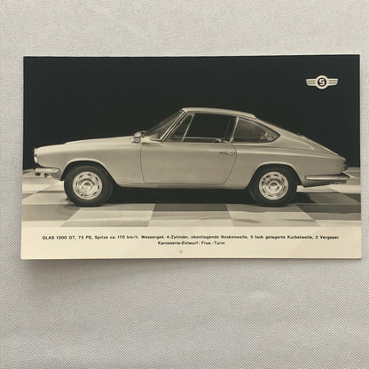 Vintage Glas 1300 GT Coupe Car Photo Photograph Image 