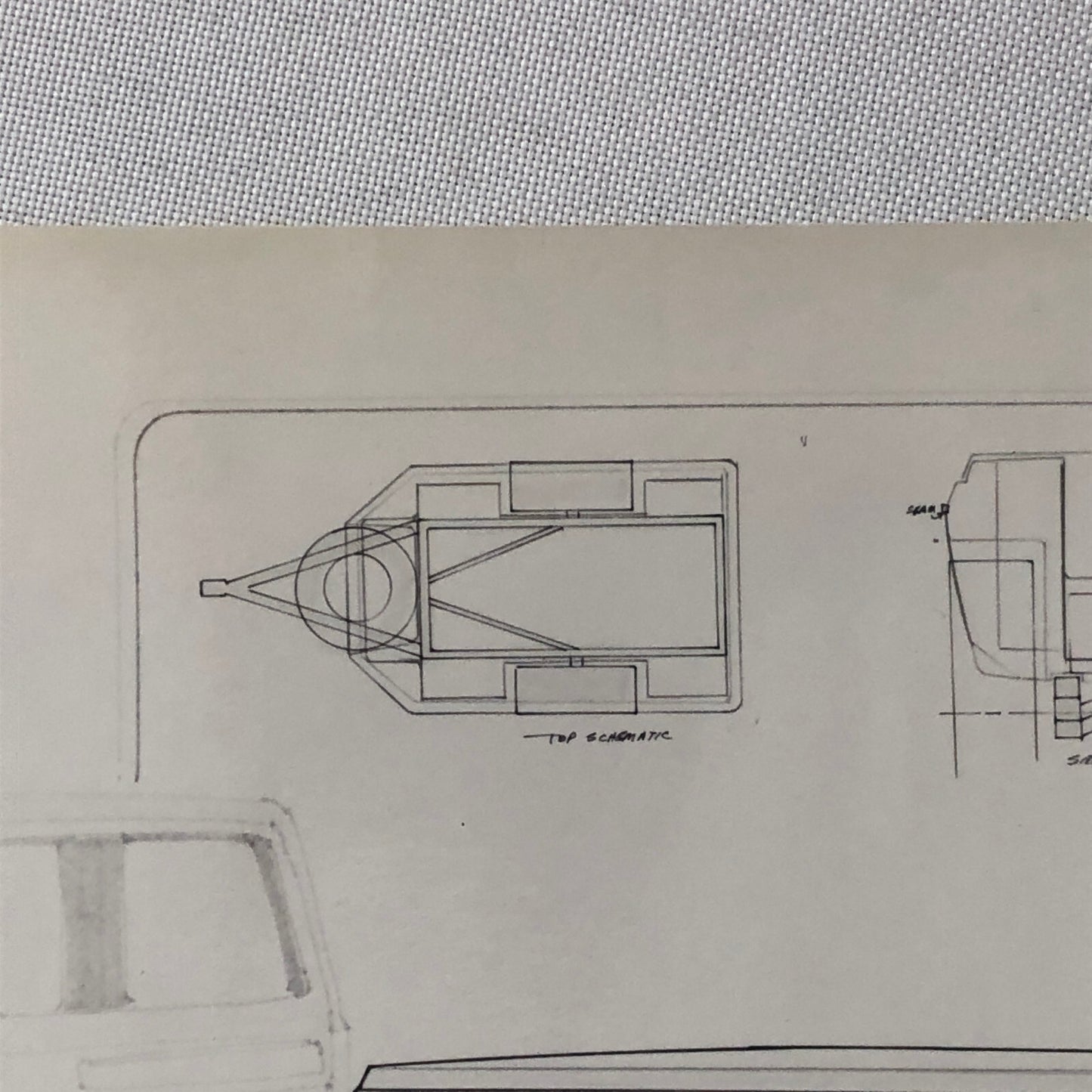 Vintage Product Design Photo Photograph of Illustration Travel Trailer