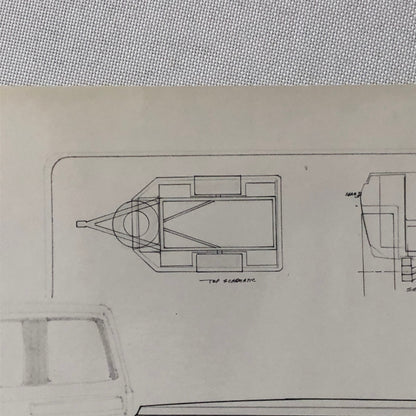Vintage Product Design Photo Photograph of Illustration Travel Trailer