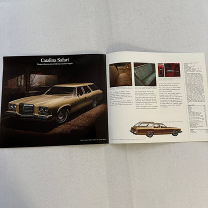 1974 Pontiac Car Sales Brochure Catalog Firebird Grand Prix GTO Ventura Grand Am