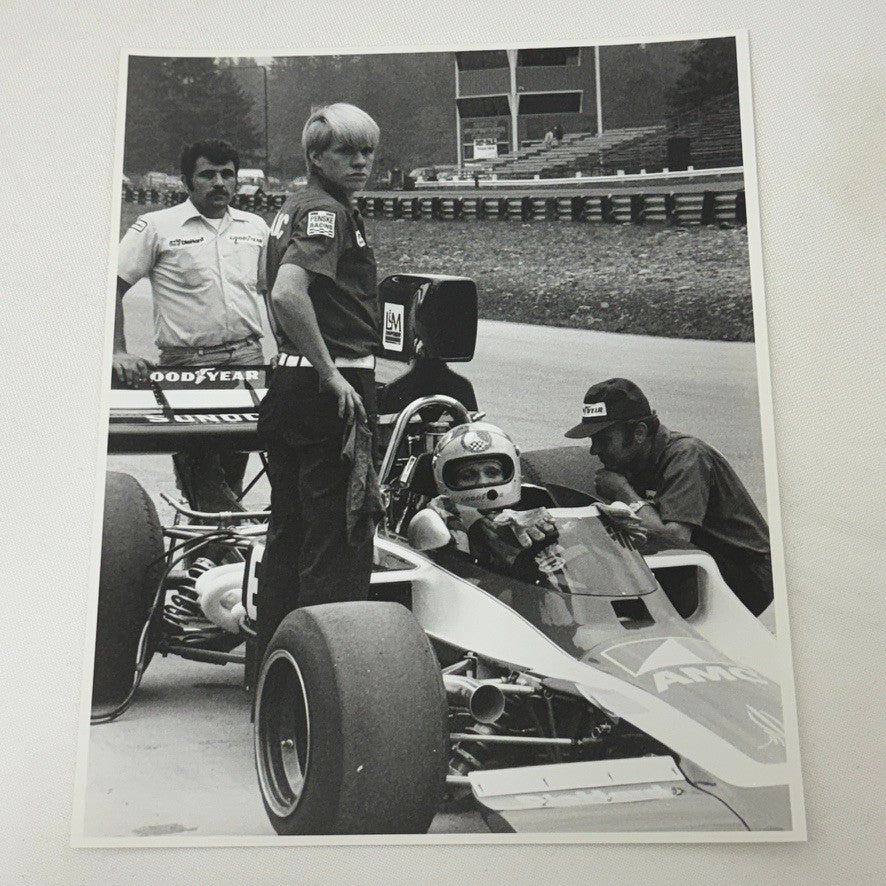 Mark Donohue Vintage Racing Photo F5000 Lola Car 1973 Modern Print