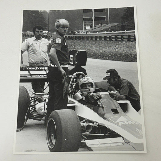 Mark Donohue Vintage Racing Photo F5000 Lola Car 1973 Modern Print