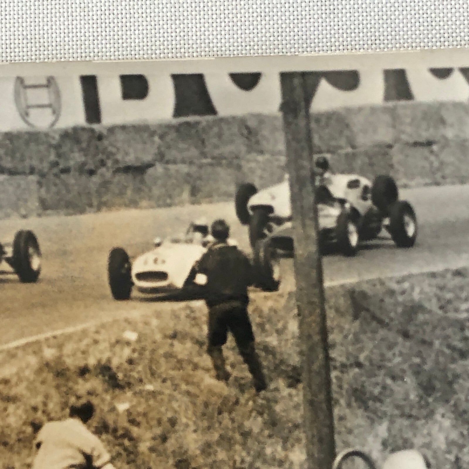 1961 Associated Press Racing Photo Photograph Innes Ireland Lotus Car + 
