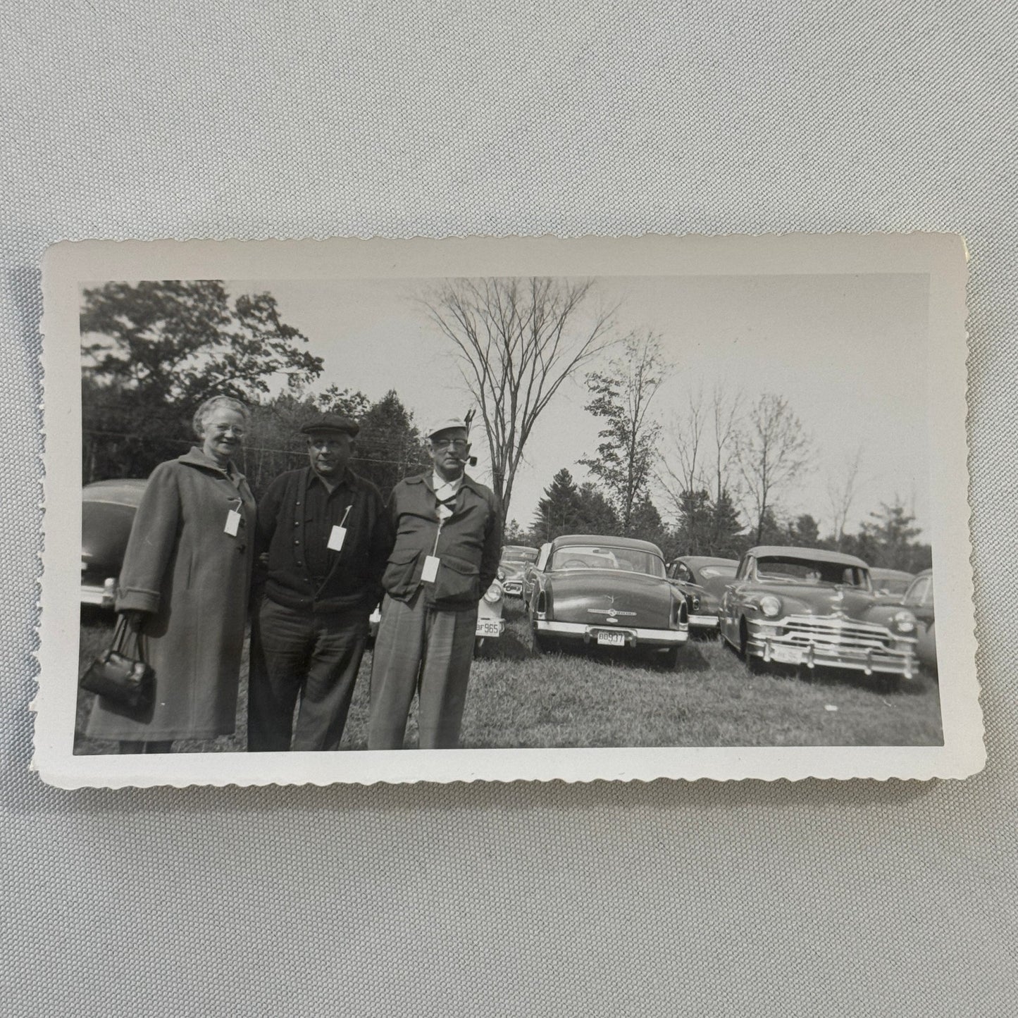 Vintage Car Automobile Photo Photograph Print People