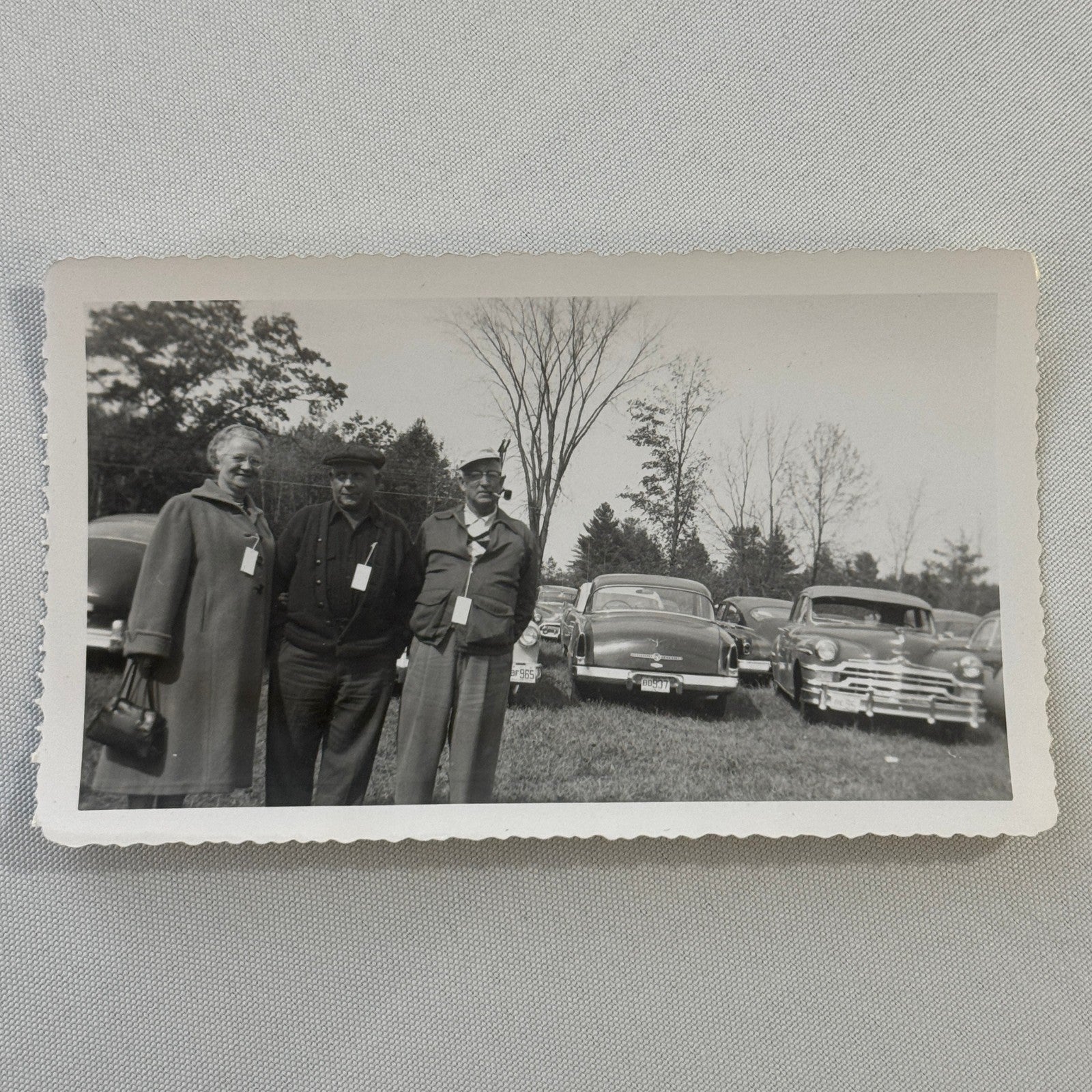 Vintage Car Automobile Photo Photograph Print People