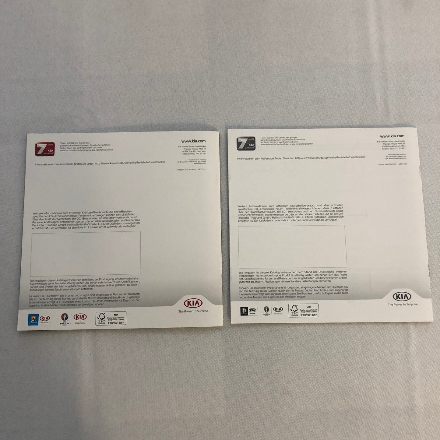 Kia Venga Car Sales Brochure Catalog with Price List GERMAN Market