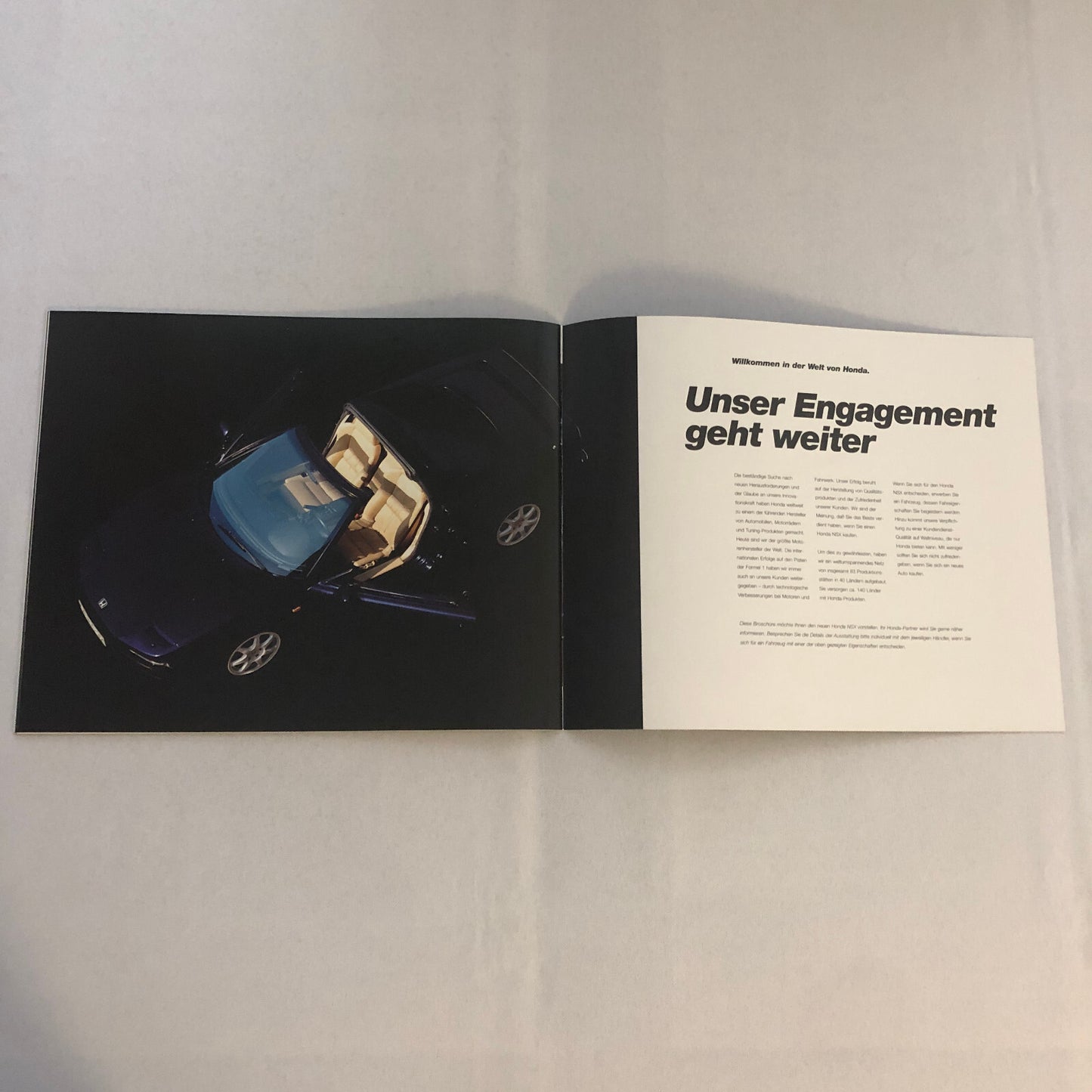 1997 1998 Honda NSX Car Sales Brochure Catalog GERMAN TEXT European Market