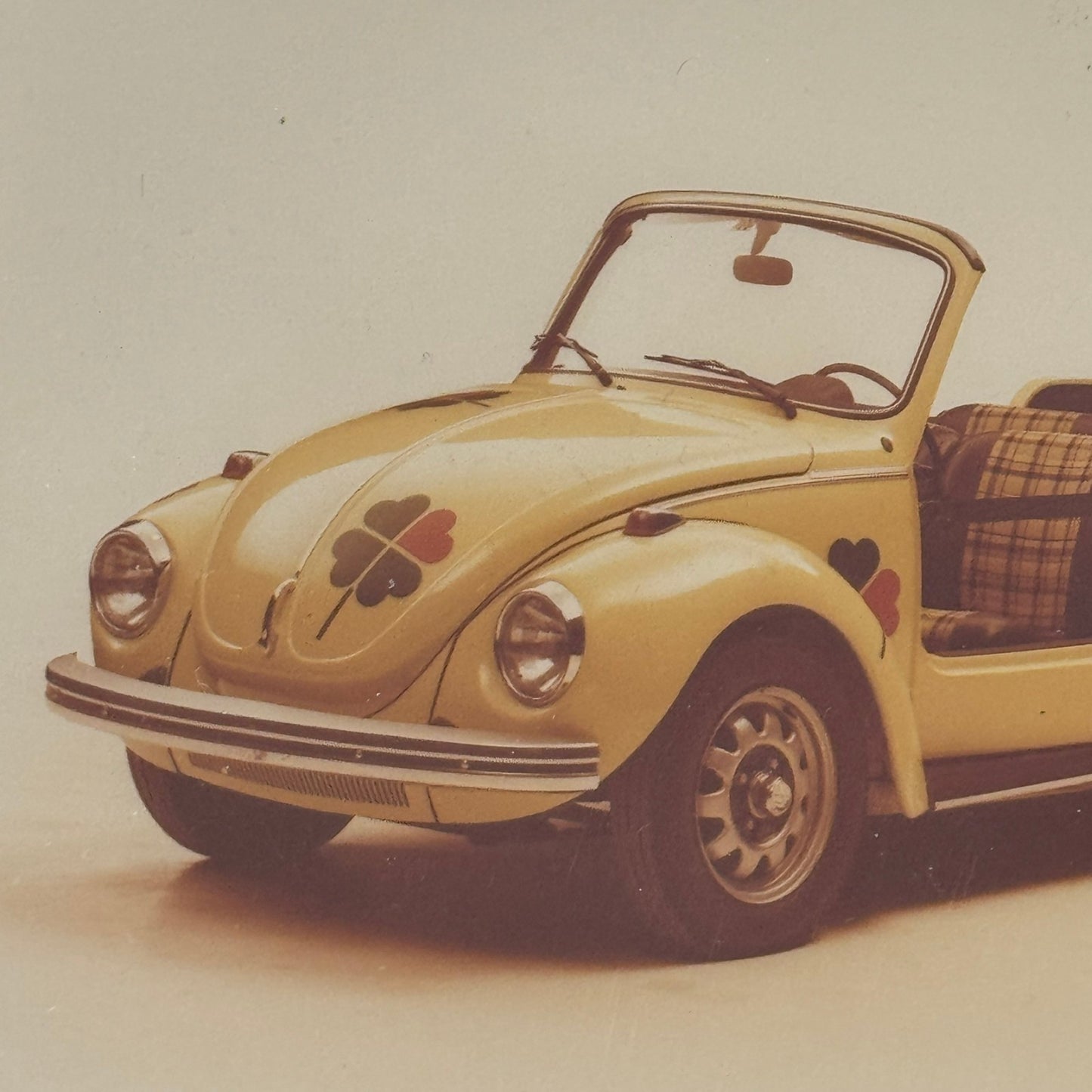Vintage Volkswagen Beetle Extended Custom Convertible Photo Photograph 1977