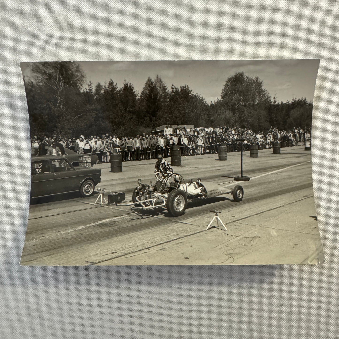 Vintage Drag Racing Car Photo Photograph Print