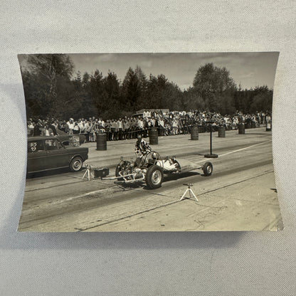 Vintage Drag Racing Car Photo Photograph Print