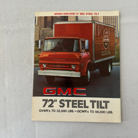 GMC Truck Sales Brochure Catalog TE-6000 T-6500 6000 6500 BBC Steel Tilt