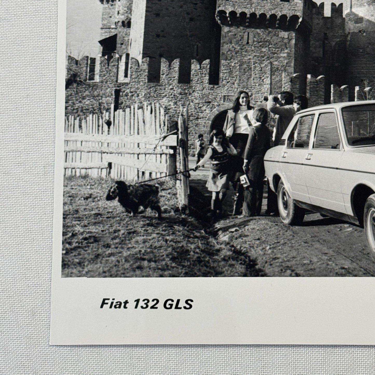Fiat 132 GLS Car Factory Press Photo Photograph Print Vintage 1976
