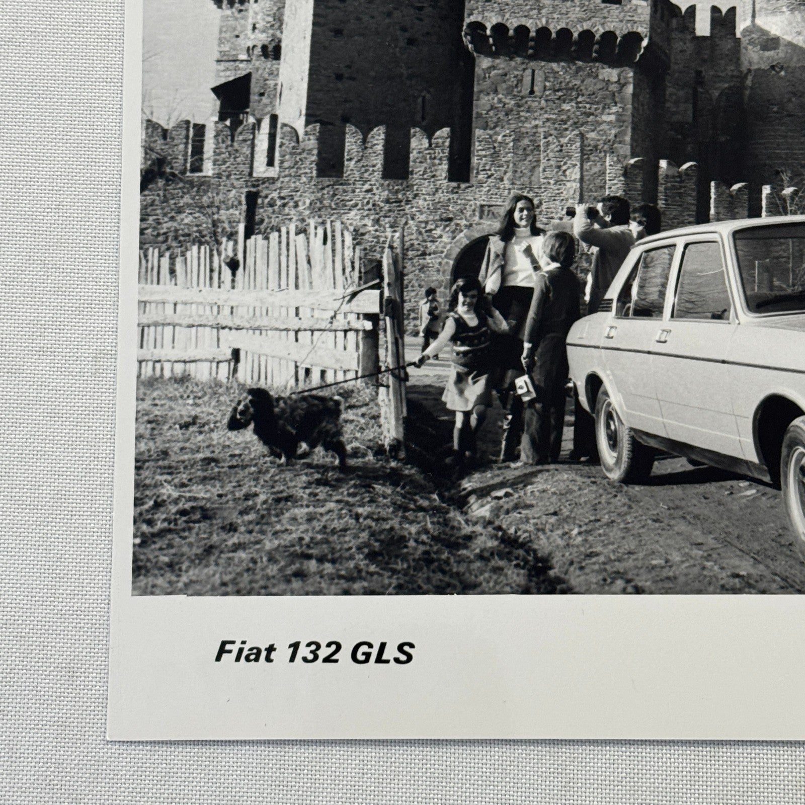 Fiat 132 GLS Car Factory Press Photo Photograph Print Vintage 1976