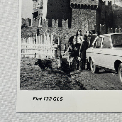 Fiat 132 GLS Car Factory Press Photo Photograph Print Vintage 1976