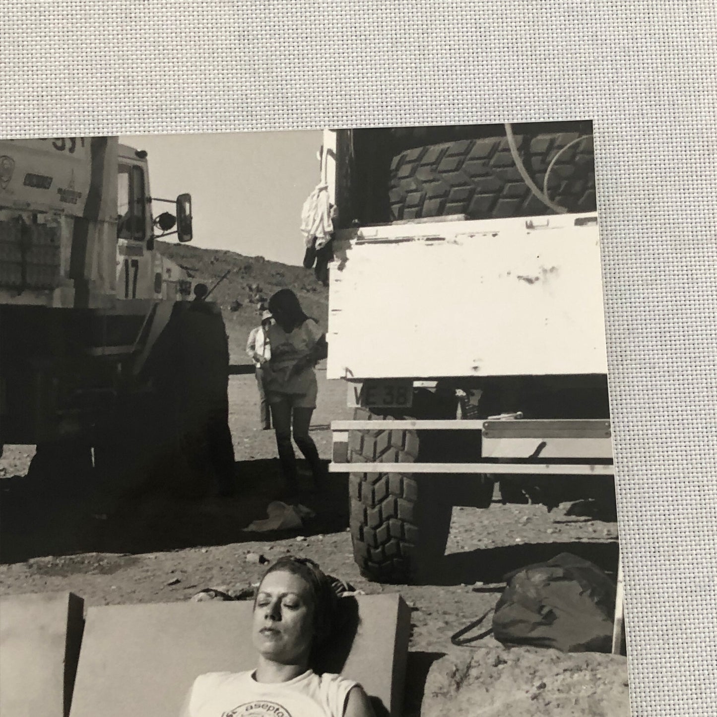 1980 Transafrica Rally Rallye Photo Photograph DPPI Truck Participants Resting