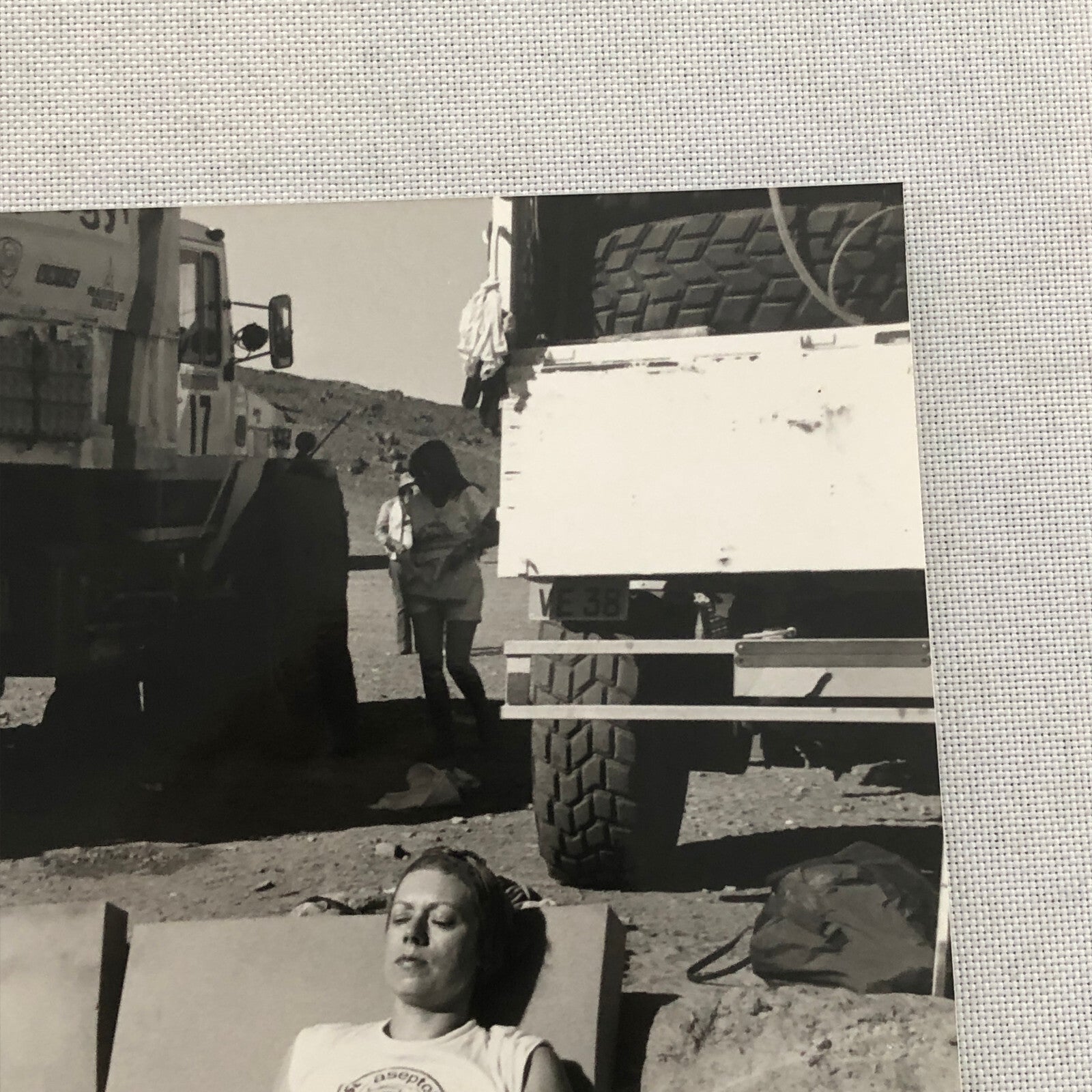 1980 Transafrica Rally Rallye Photo Photograph DPPI Truck Participants Resting