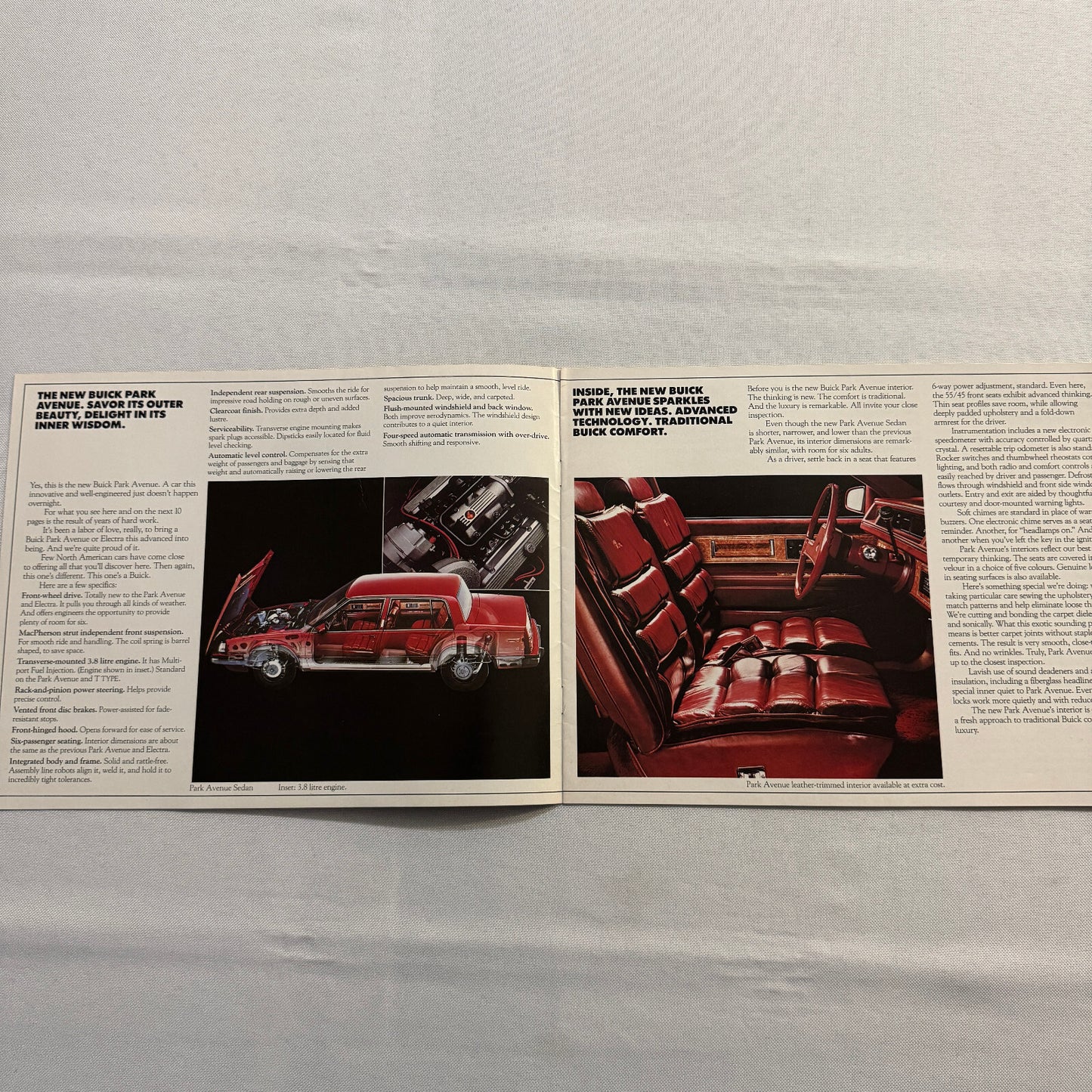 1985 Buick Electra Car Sales Brochure Catalog Coupe Sedan Vintage