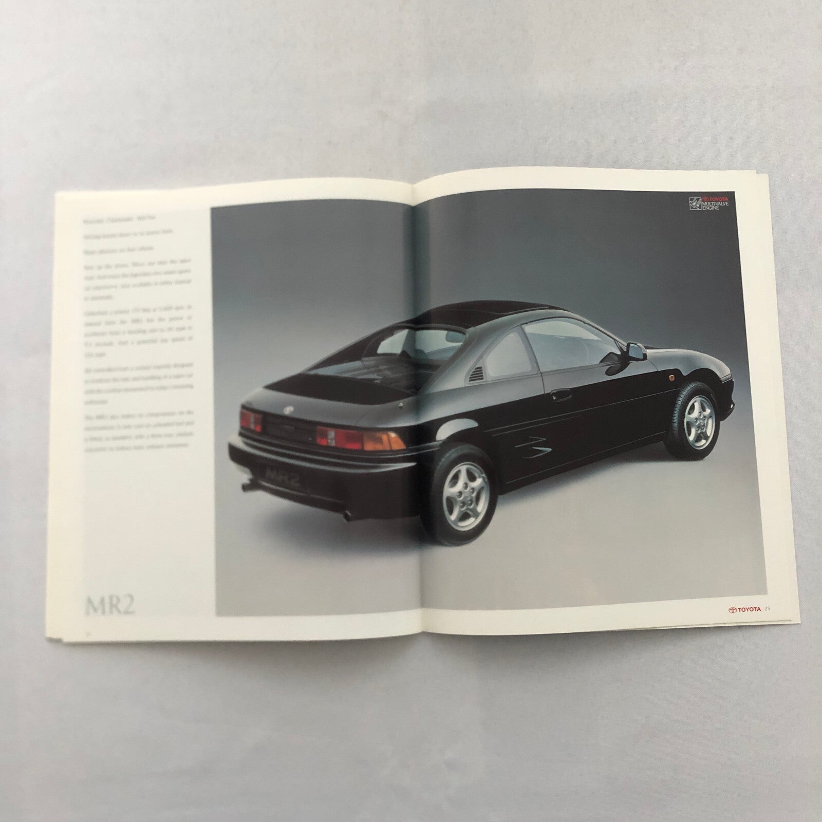 1990 Toyota Sports Car Sales Brochure Catalog Celica Supra MR2 Corolla UK Market