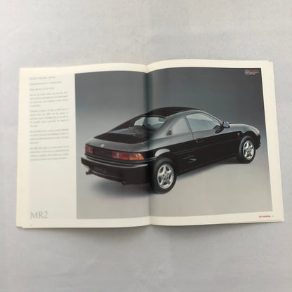 1990 Toyota Sports Car Sales Brochure Catalog Celica Supra MR2 Corolla UK Market