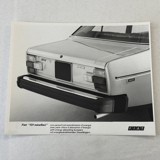 Fiat 131 Mirafiori Car Factory Press Photo Photograph Print European