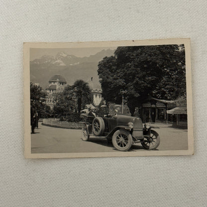 Vintage Photo Photograph Print Early Car Automobile People Lot 2x