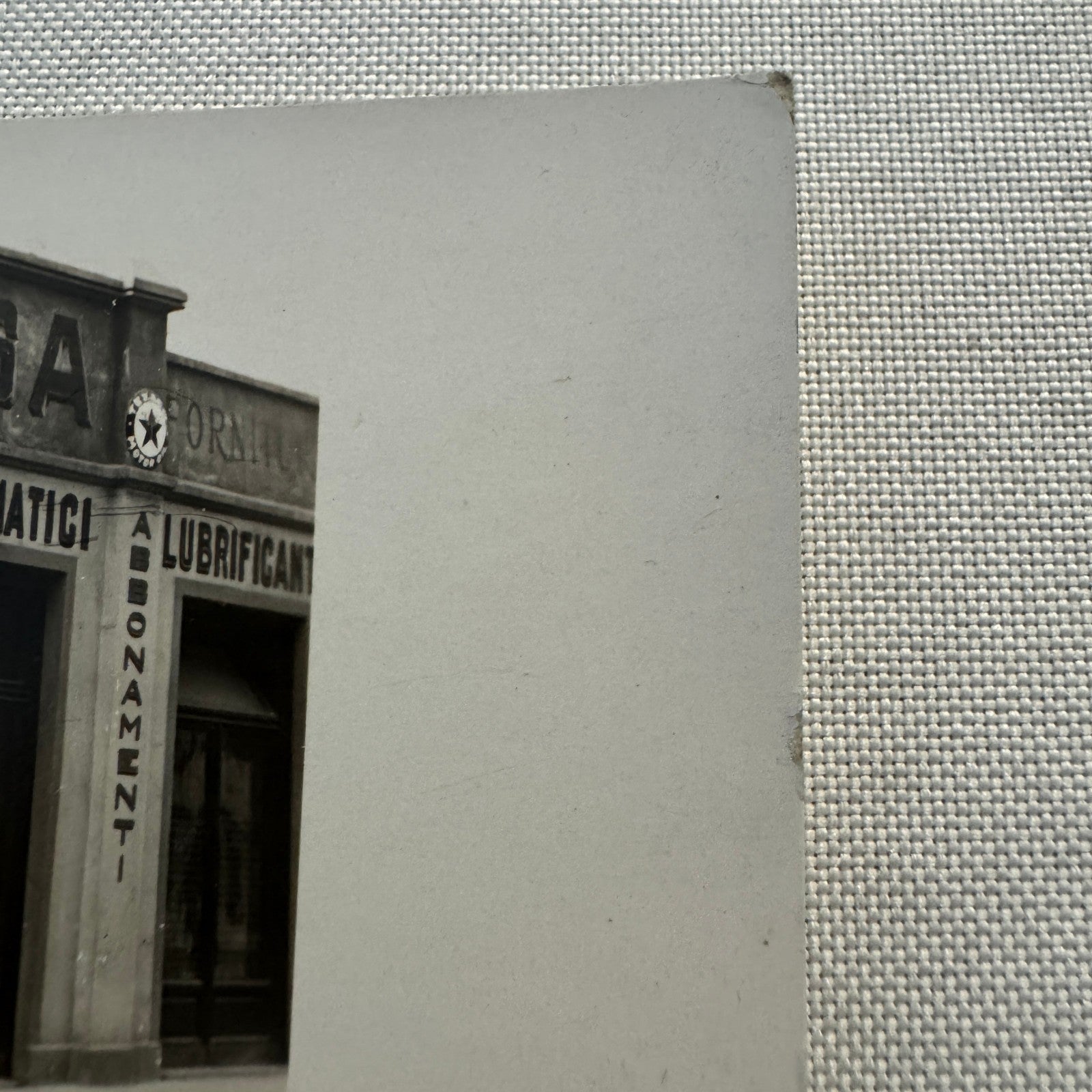 Vintage Postcard Real Photo Postcard RPPC Man with Automobile Car Service Garage