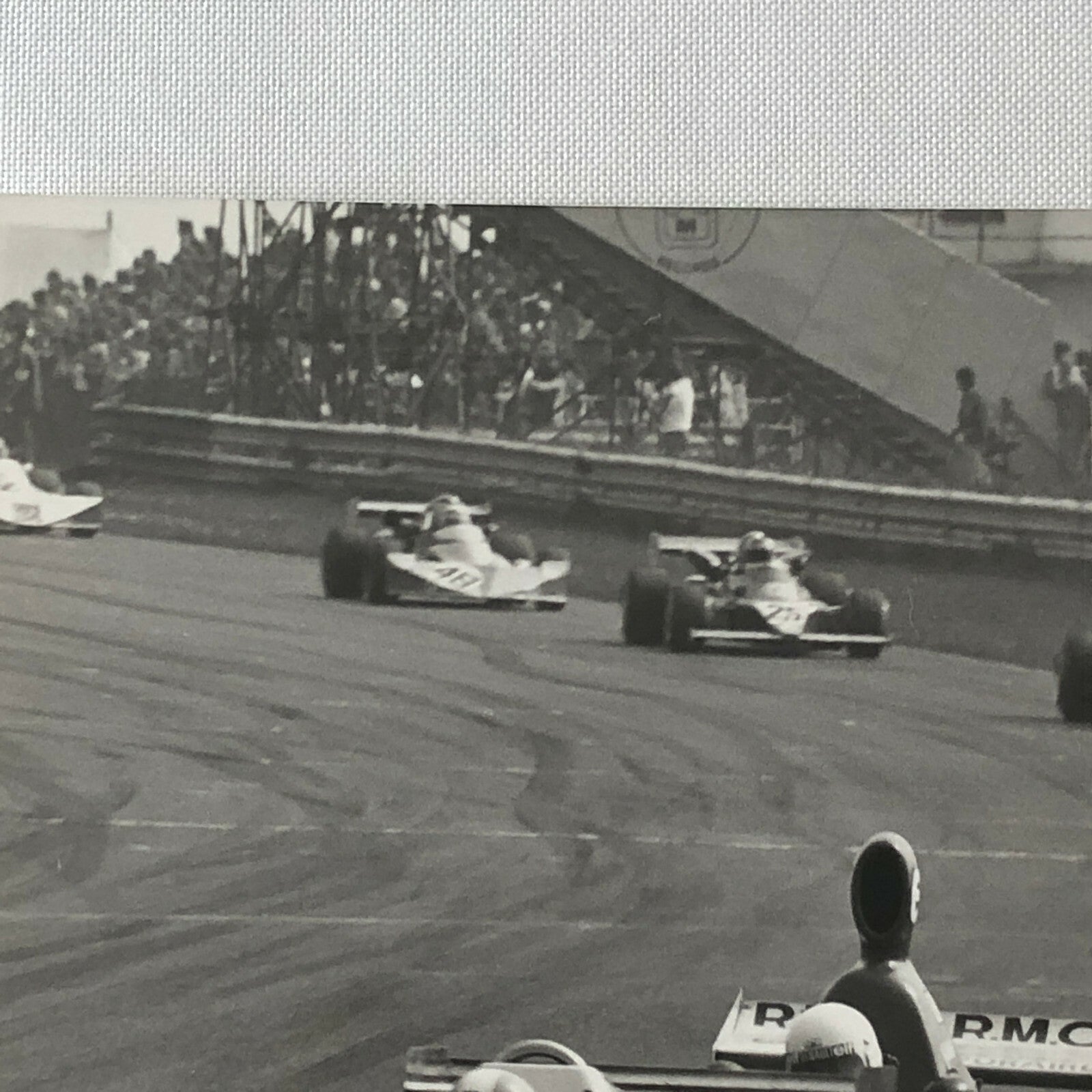 Vintage 1976 Formula 2 F2 Thruxton Grand Prix Racing Photo Photograph Cars 