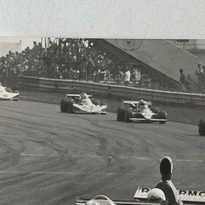 Vintage 1976 Formula 2 F2 Thruxton Grand Prix Racing Photo Photograph Cars 