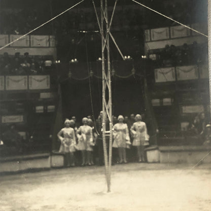 Circus Performer Bicycle Bike Balancing Act Photo Photograph Lot of 2 Vintage