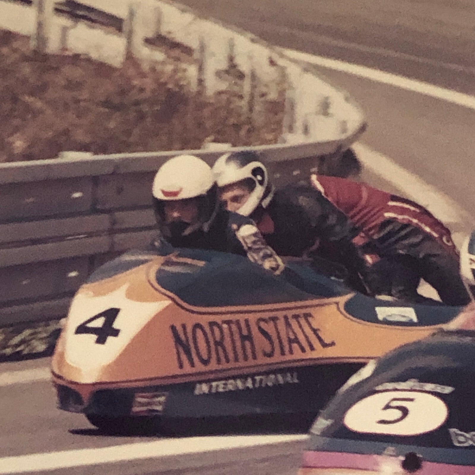 Vintage Motorcycle Sidecar Racing Photo photograph Germany Side Car