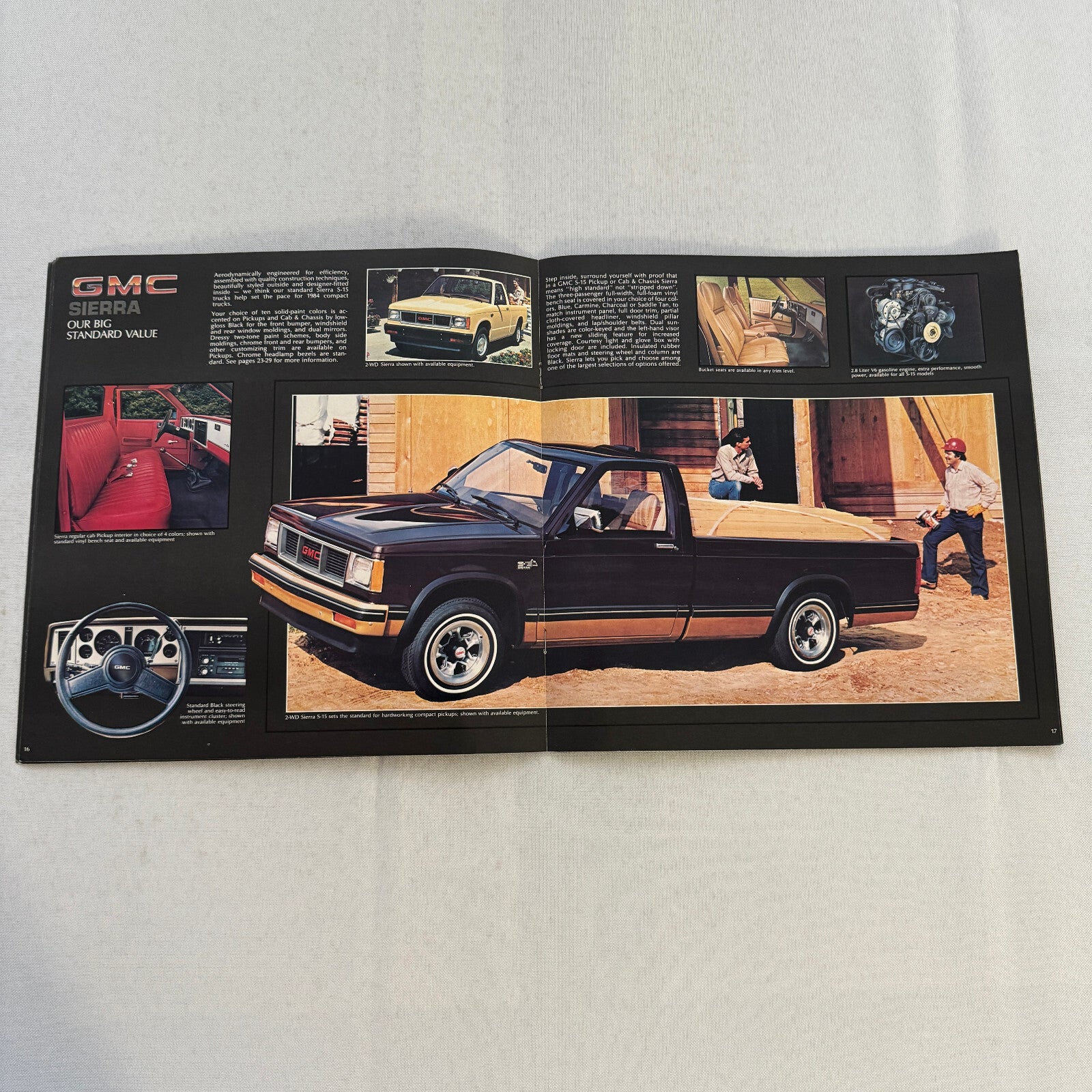 1984 GMC S-15 Pickup S15 Pickup Truck Sales Brochure Catalog Advertising