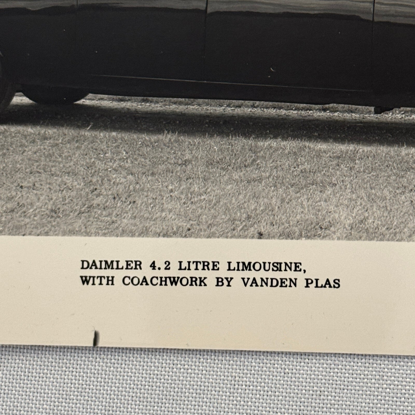 Daimler 4.2 Litre Limousine Vanden Plas Car Factory Press Photo Photograph