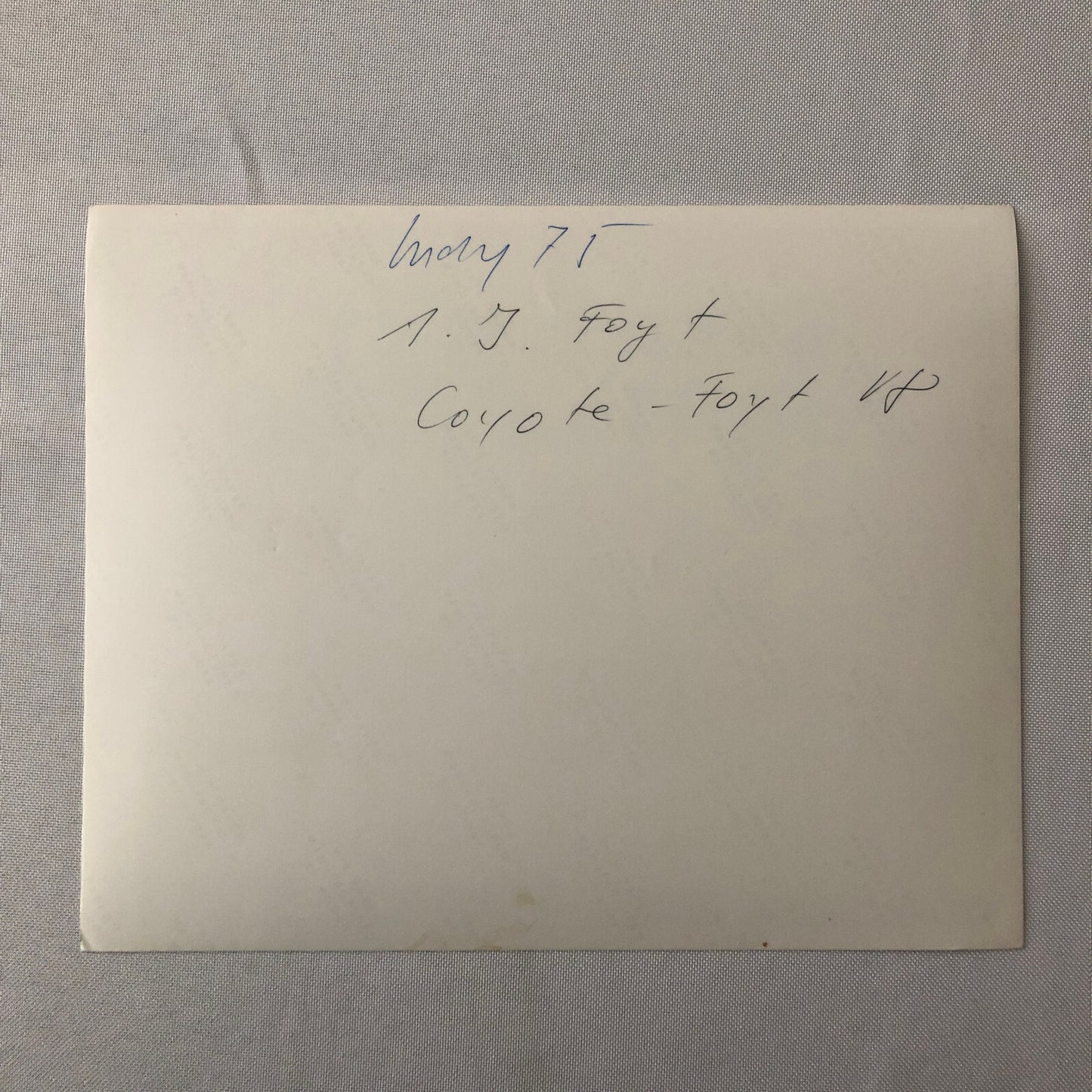 Vintage Indy Indianapolis Racing Photo Photograph AJ Foyt 1975 ? A.J. Foyt