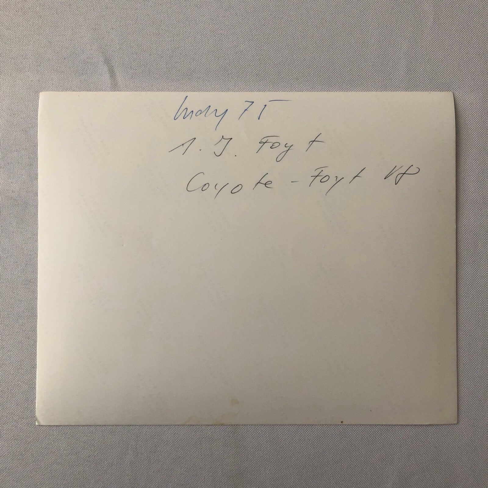 Vintage Indy Indianapolis Racing Photo Photograph AJ Foyt 1975 ? A.J. Foyt