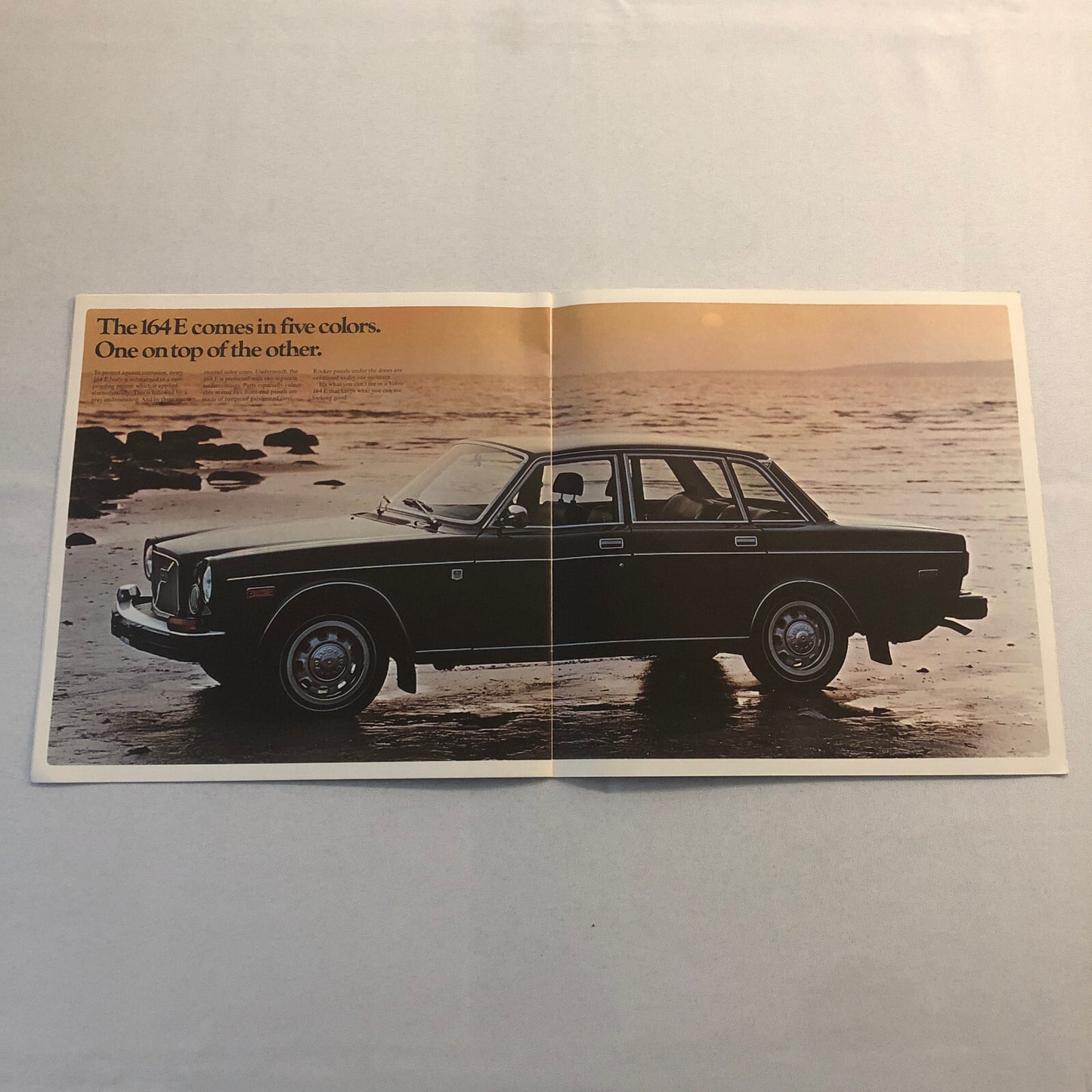 Vintage Volvo 164E Car Automobile Sales Brochure Volvo 164 E