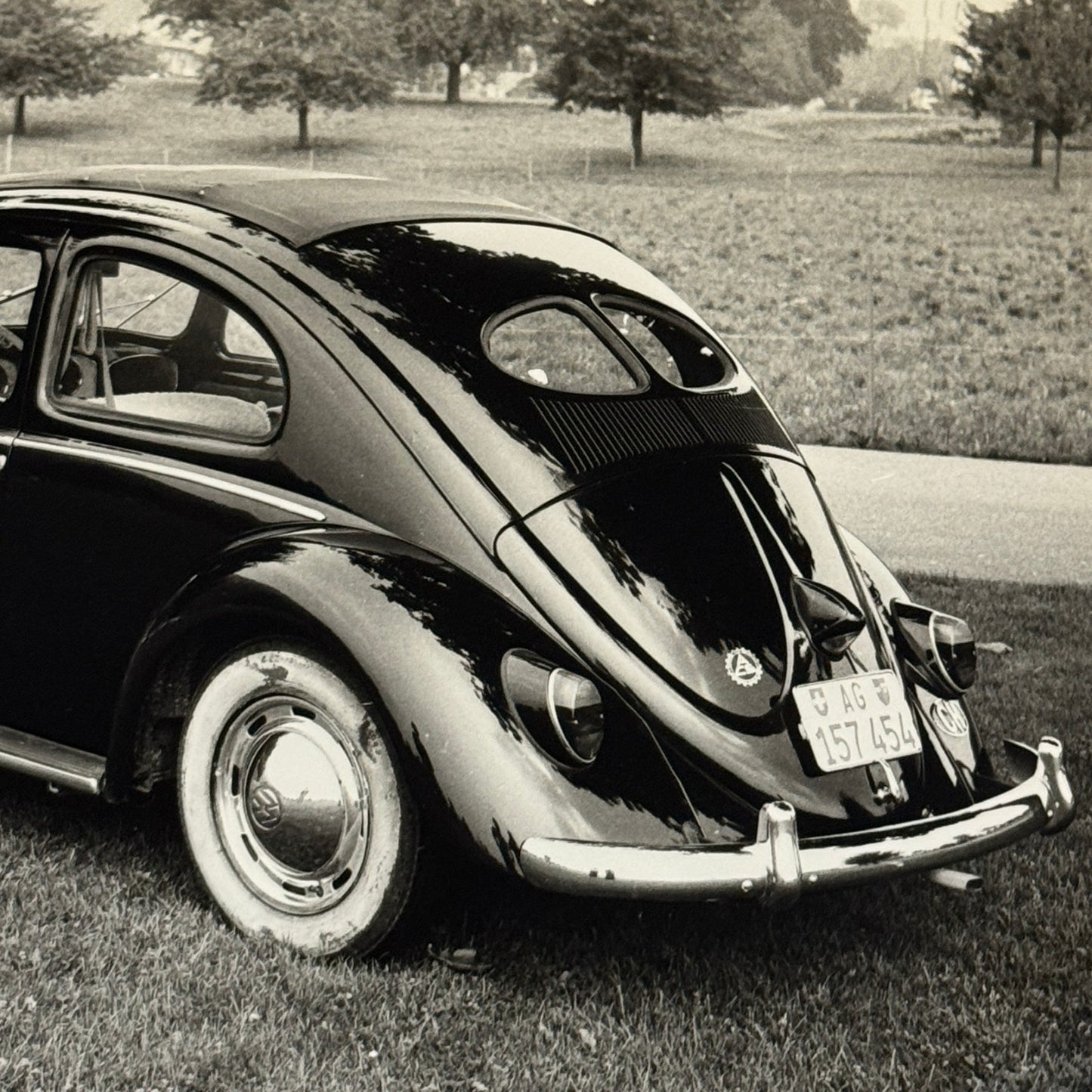 Vintage Volkswagen Beetle Coupe Car Photo Photograph Print
