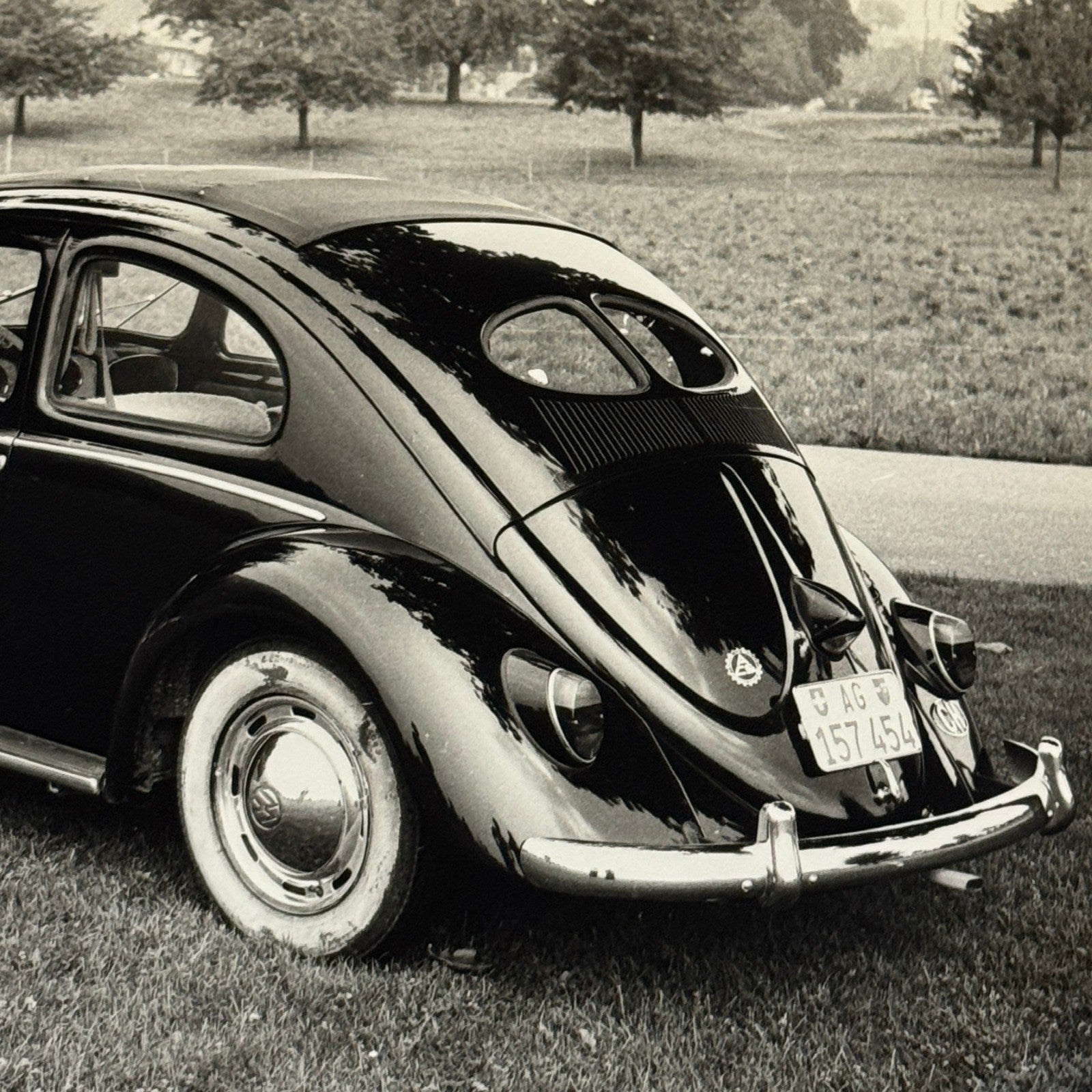 Vintage Volkswagen Beetle Coupe Car Photo Photograph Print
