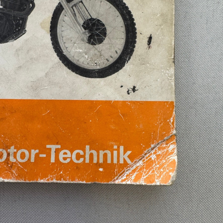 Vintage Yamaha XT550 Motorcycle Bike Repair Manual Book XT 550 GERMAN