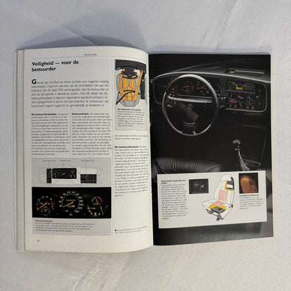 Vintage Saab 900 Car Sales Brochure Catalog 900 Cabriolet 900 Turbo 16S DUTCH