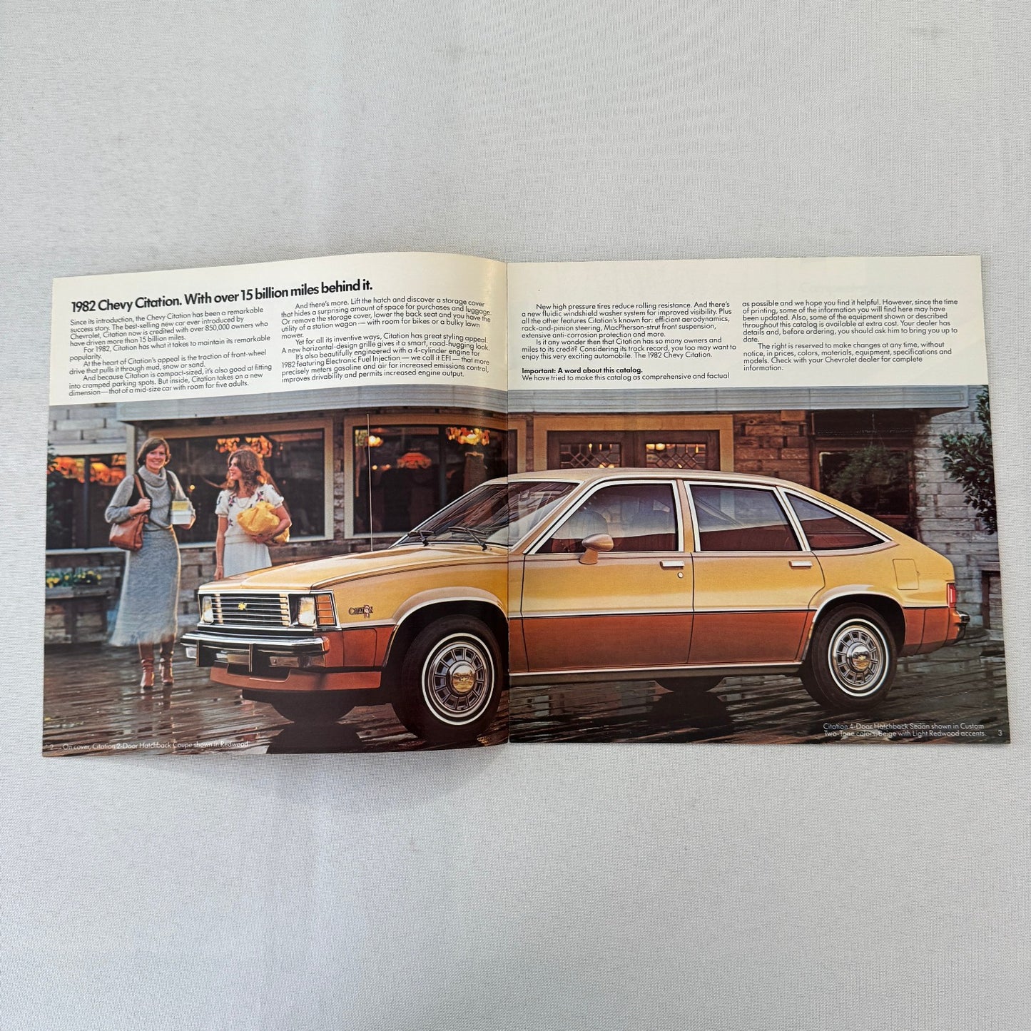 1982 Chevrolet Citation Car Sales Brochure Catalog Chevy X11 X-11