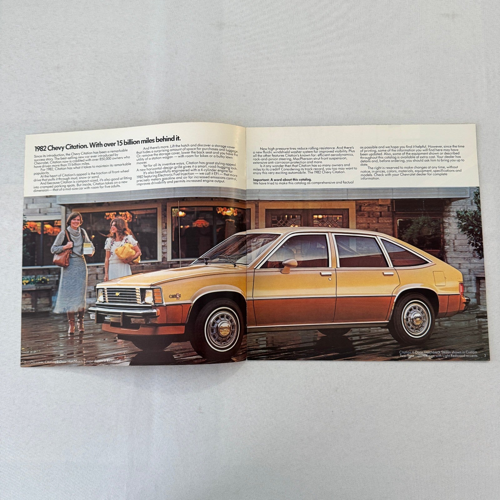 1982 Chevrolet Citation Car Sales Brochure Catalog Chevy X11 X-11
