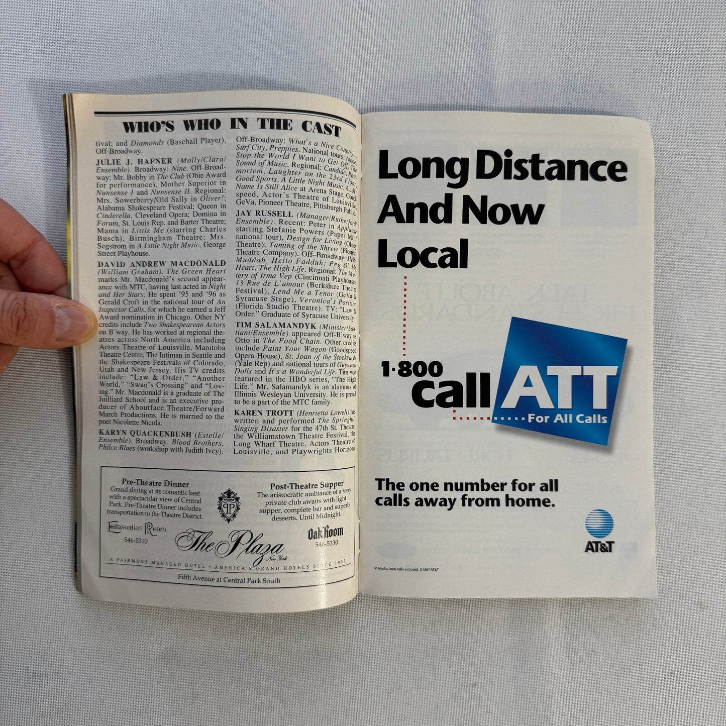 The Queen Heart Cast Signed Playbill 1997 Autographed Julie J Hafner and Others