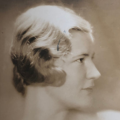 Press Photo Photograph Society Engagement Beautiful Woman Helen Coolidge 1933