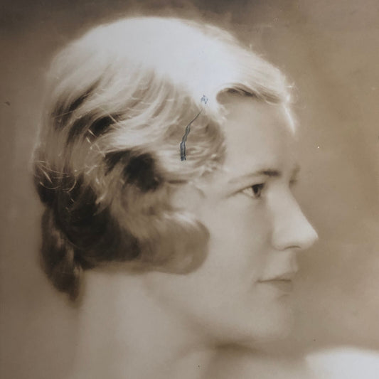 Press Photo Photograph Society Engagement Beautiful Woman Helen Coolidge 1933