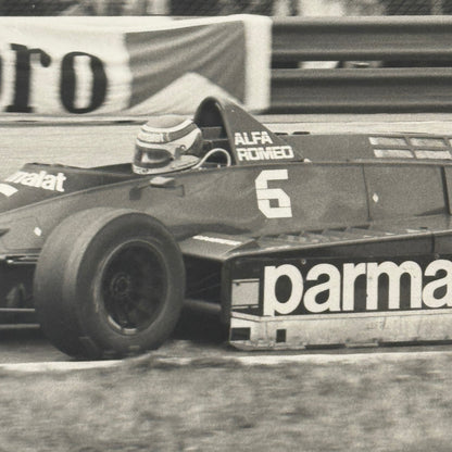 Nelson Piquet Alfa Romeo Brabham Vintage Grand Prix Racing Photo Photograph