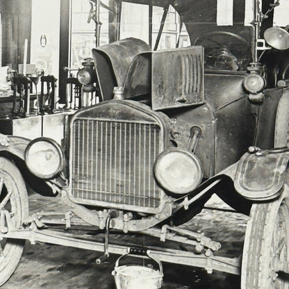 Vintage Auto Shop Photo Mechanic Photograph Car Automobile Modern Print