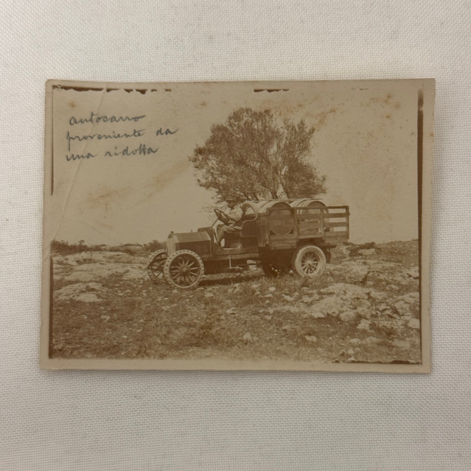 Vintage Photograph Photo Early Antique Truck Automobile Man