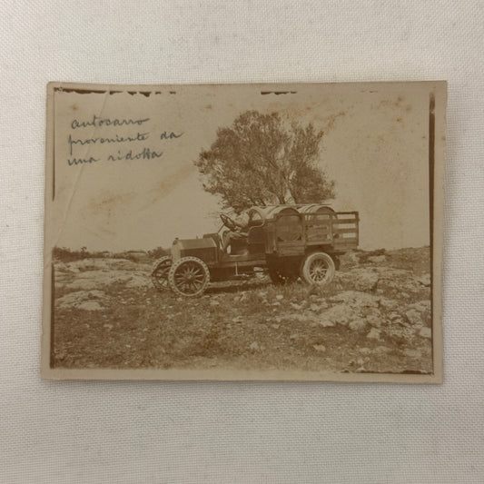 Vintage Photograph Photo Early Antique Truck Automobile Man