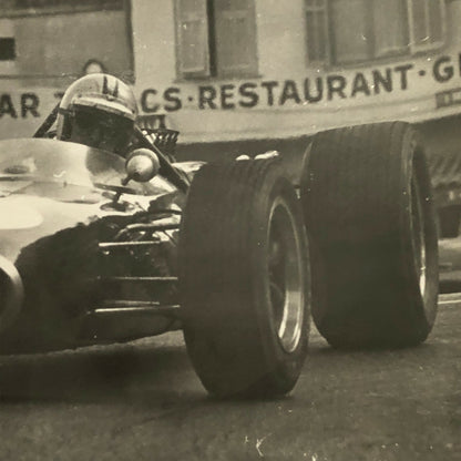 Vintage Racing Car Driver Photo Photograph Print 